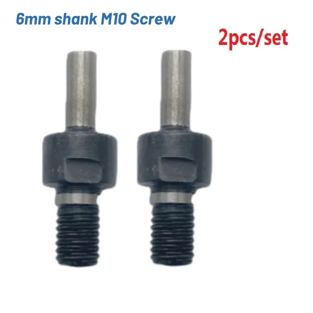 2 قطعة M10/المسمار الحفر محول ربط قضيب 6 مللي متر/8 مللي متر وسادة سلك فرشاة قضيب لسيارة البولندية الشمع رغوة الإسفنج الوسادة الملمع عازلة