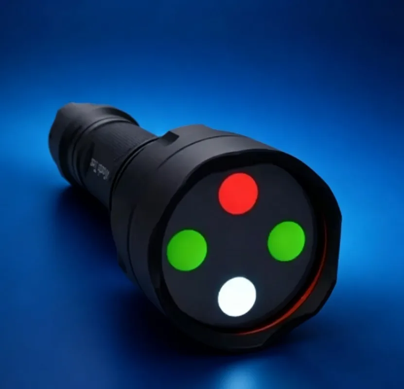 Portable Worth 4 Dot Test with Red-Green Glasses, Torch-Type Visual Function Tester for Amblyopia & Optometry