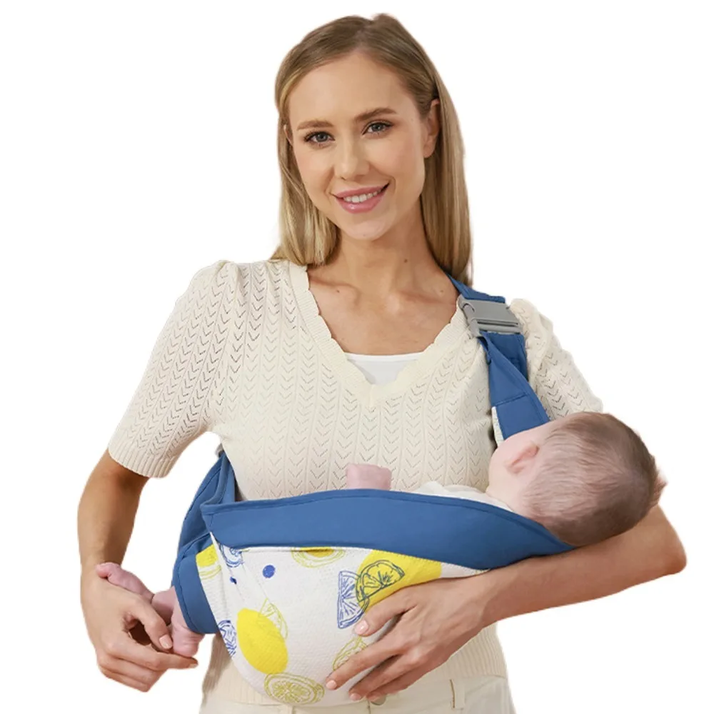 

Breathable Baby Wrap Carrier Newborn Front Holding Mesh Infant Backpacks Horizontal Holding Type Infant Kangaroo Bag