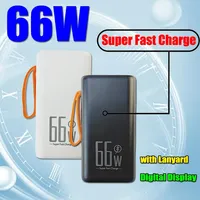 Power Bank 10000mAh 66W Super Fast Charging  Battey  for Huawei Mate40 P50 iPhone 14 13 Xiaomi Portable Powerbank