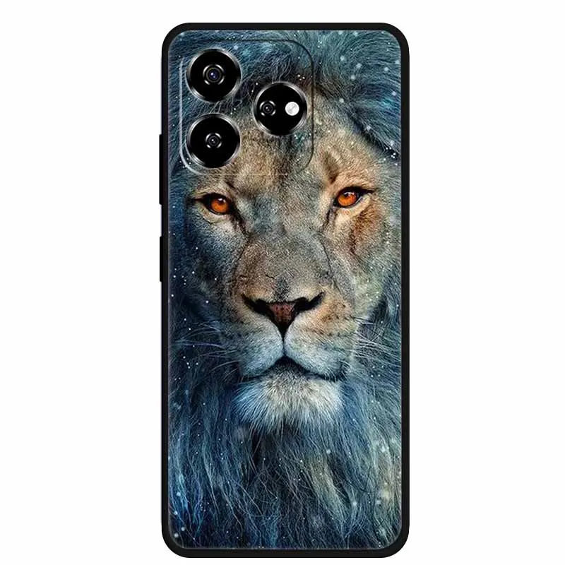 For ZTE Axon 60 Case Animals Cool Wolf Silicone TPU Soft Bumpers On for ZTE Blade V60 / Axon60 4G Z2356 Protector Covers Capa