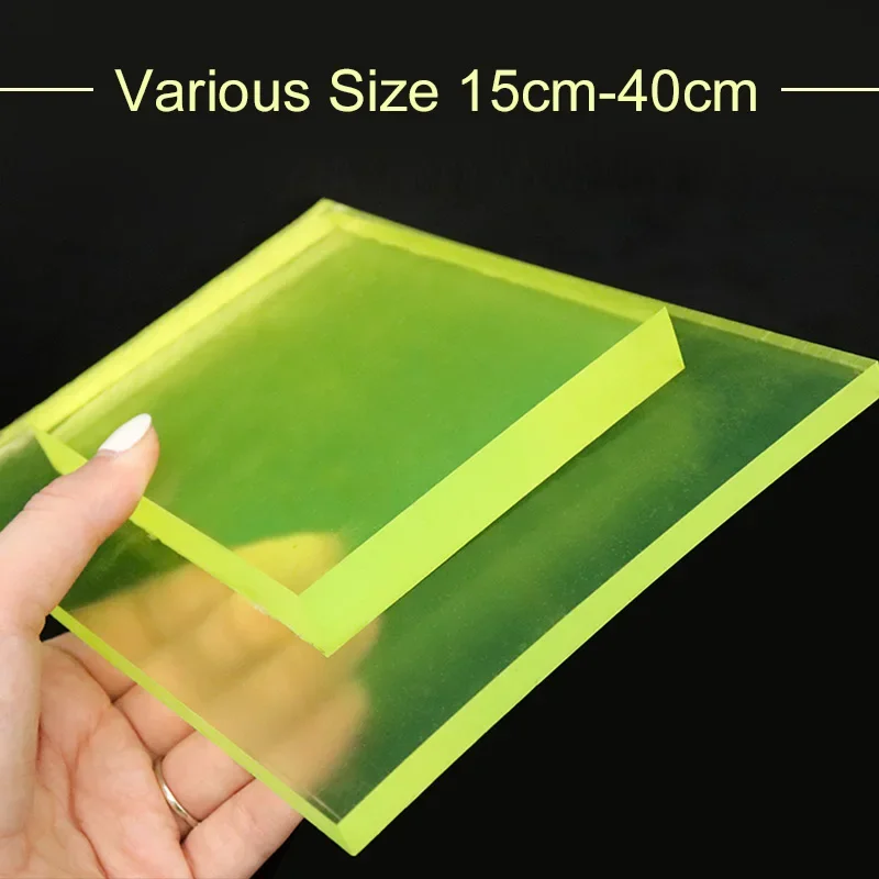 Polyurethane PU Plate for Leather Craft Punch Pad Elastic Rubber Die Cut Protect Desktop DIY Shock Absorber Tool Mat Translucent