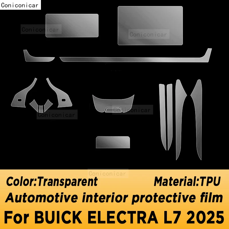 For BUICK ELECTRA L7 2025 Panel Dashboard Navigation Automotive Interior Protective Film TPU Anti-Scratch Accessories