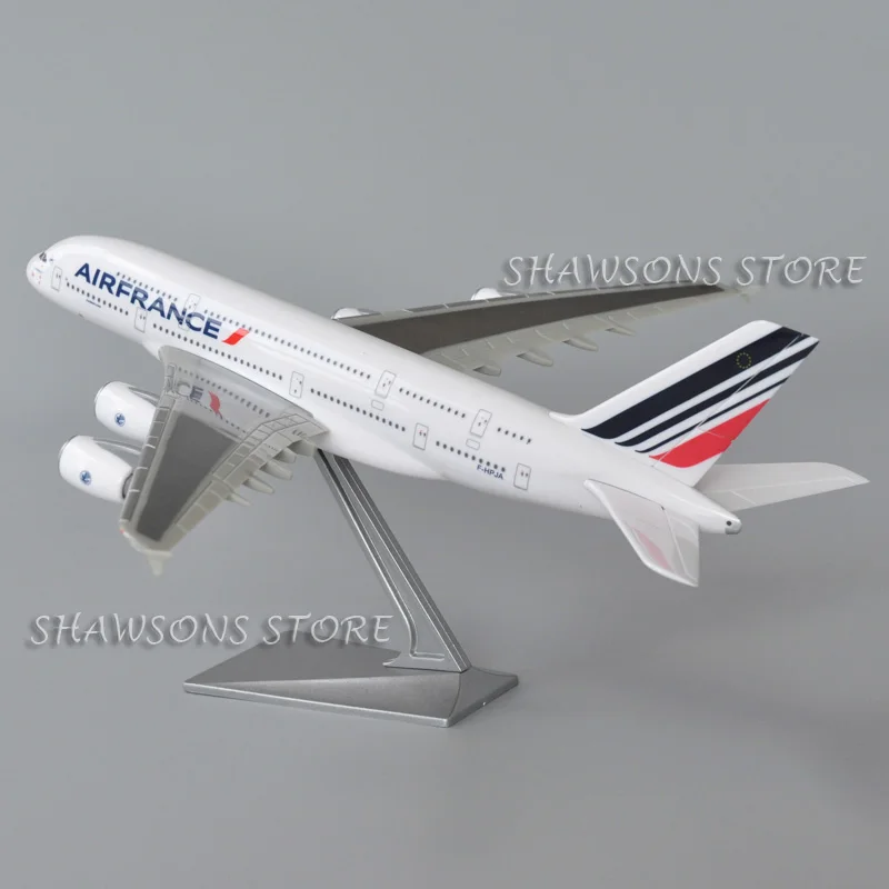 1:250 Scale Model Plane Toy Airbus A380 Aerobus Air France Airliner Aircraft Miniature Replica Airplane