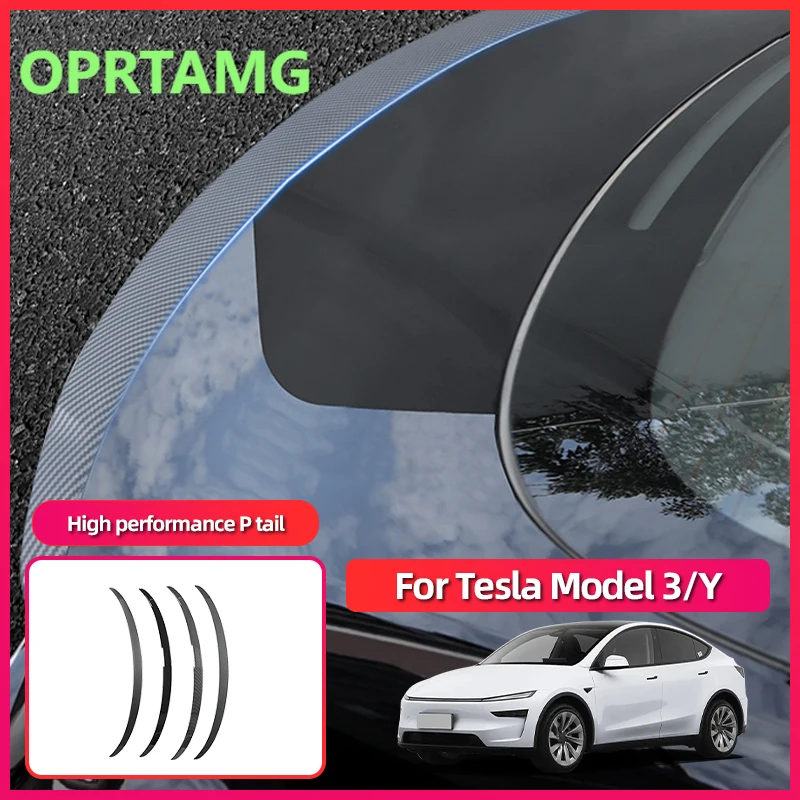 

Эмблемы для Tesla Model 3 Highland Model 3 Y 2020-2026, высокопроизводительные аксессуары для хвоста из углеродного волокна с фиксированным крылом, инструменты C
