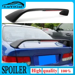 For 1996-2000 Honda Civic 2DR Primered Car Rear Trunk Spoiler Wing LED Brake Light Black Spoilers Lamp Accessories Car Styling