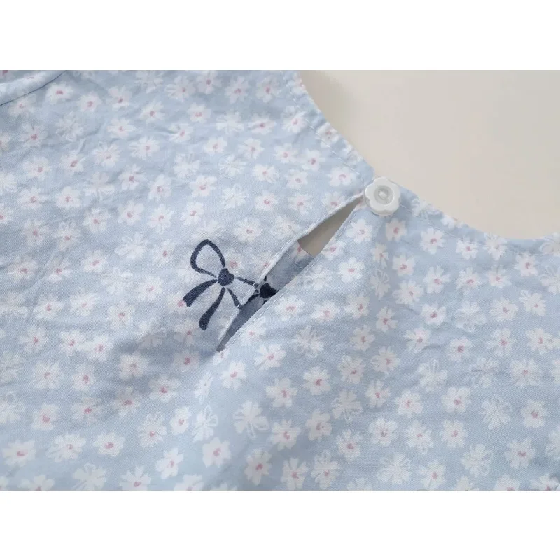 Kinder Mädchenkleid RAISE Herbst Schleife Blumendruck Kinder Mädchen Prinzessinnenkleid Rundhals 2-8 Jahre Mädchen Langarmkleid Haarband – Detail 28