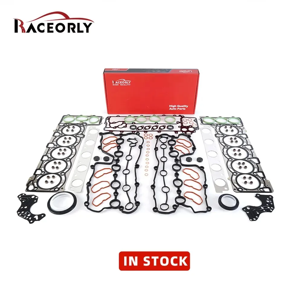Raceorly Engine Full Gasket Set 07L103383AS For R8 5.2L BUJ Engine Complete Overhaul Kit Set 07L103383BA 07L198011