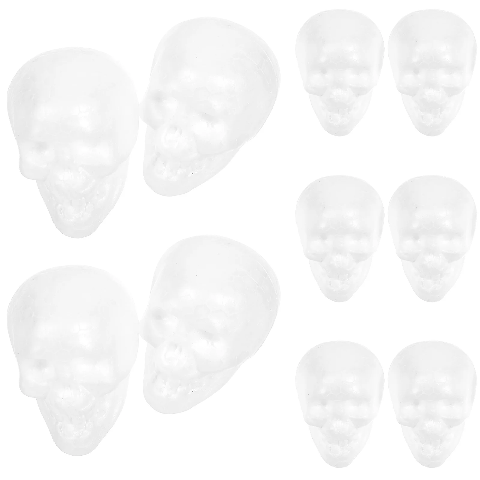 

25 Pcs Pieces) Halloween Foams Hanging Decor of The Lid Skull Pendants Heads Ornament Crafts