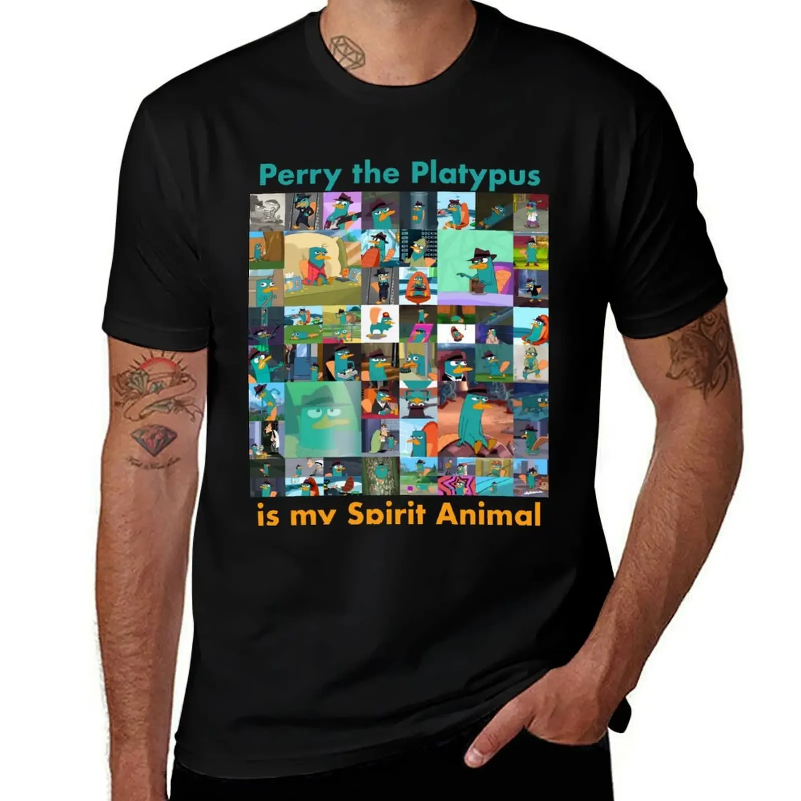 

Perry The Platypus is my Spirit Animal T-Shirt tees custom t shirt street wear mens graphic t-shirts big and tall