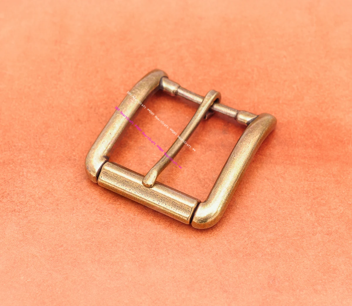 40MM Heavy Duty Men Antiqued Silver Metal Cowboy Single Prong End Bar Buckle Heel Bar Roller Leathercraft Belt Buckle