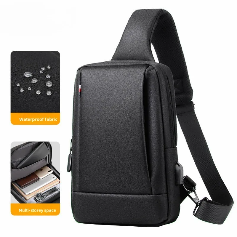 

Europe and the United States leisure chest bag high fashion shoulder bag travel commuter chest bag light female crossbody bag.