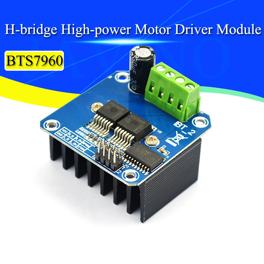 Double BTS7960 43A H-bridge High-power Motor Driver module/ diy smart car Current diagnostic javino