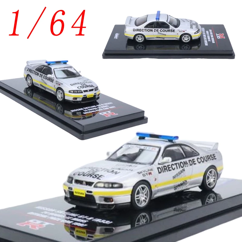

INNO Diecast 1/64 Scale Nissan Police Car Model Alloy Nissan Skyline GT-R R33 Model Cars Toys for Boys Gift
