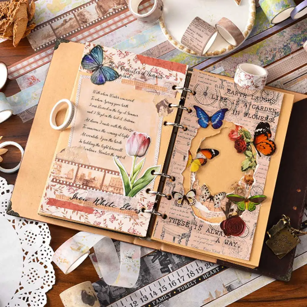 Fashion Style Tape Scrapbooking Journal Tapes Stationery Diary Office