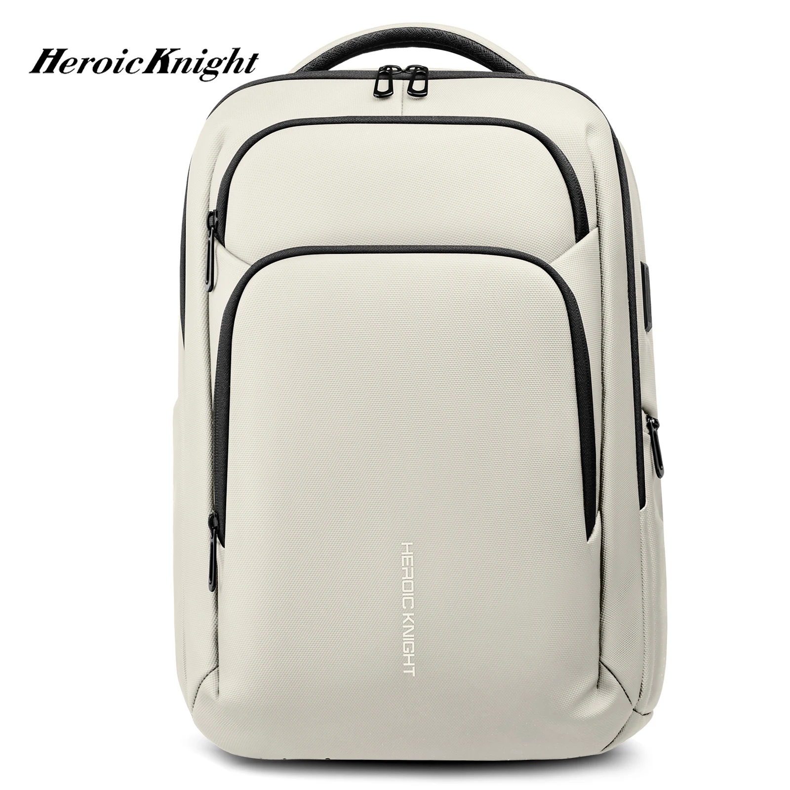 HcanKcan 17 Inch Laptop Backpack For Men Women High Capacity Travel Daypack With USB Fashion Waterproof Hiking Commute Schoolbag