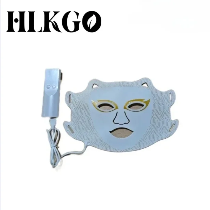 No More Sitting by a Socket: Rechargeable Wireless LED Face Mask with Neck Light, Silicone Comfort