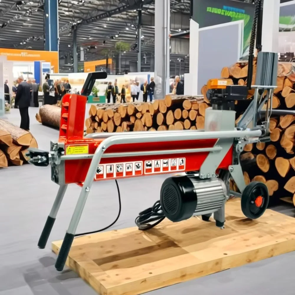 

8 Ton Automatic Portable Electric Wood Processor Cutter Log Splitter Woodworking Machinery