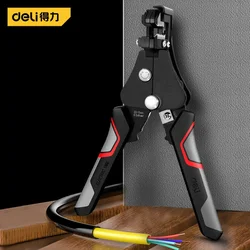 Deli Automatic Wire Stripper Multi-Functional Cable Cutters Electrician Special Tool Line Crimping Wire Crimper Hand Tool