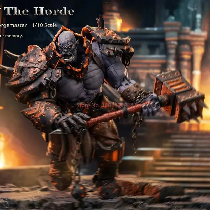 Original 1/10 escala Greyknight Wow Orc No.05 Magma Forgemaster guardián de la horda gris Kniaht conjunto completo regalos de juguetes de Navidad
