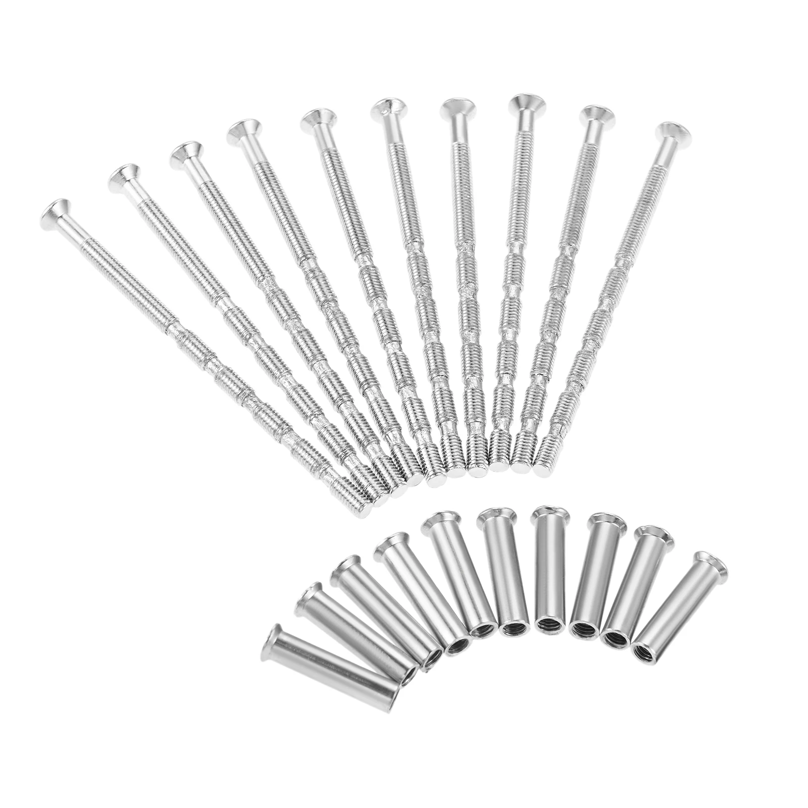 10PCS/Set Cross Sleeves With Cuttable Screws For Knob Blinders Patio Knobs Door Knobs Cabinet Drawer Knobs Roses And Eyebolts