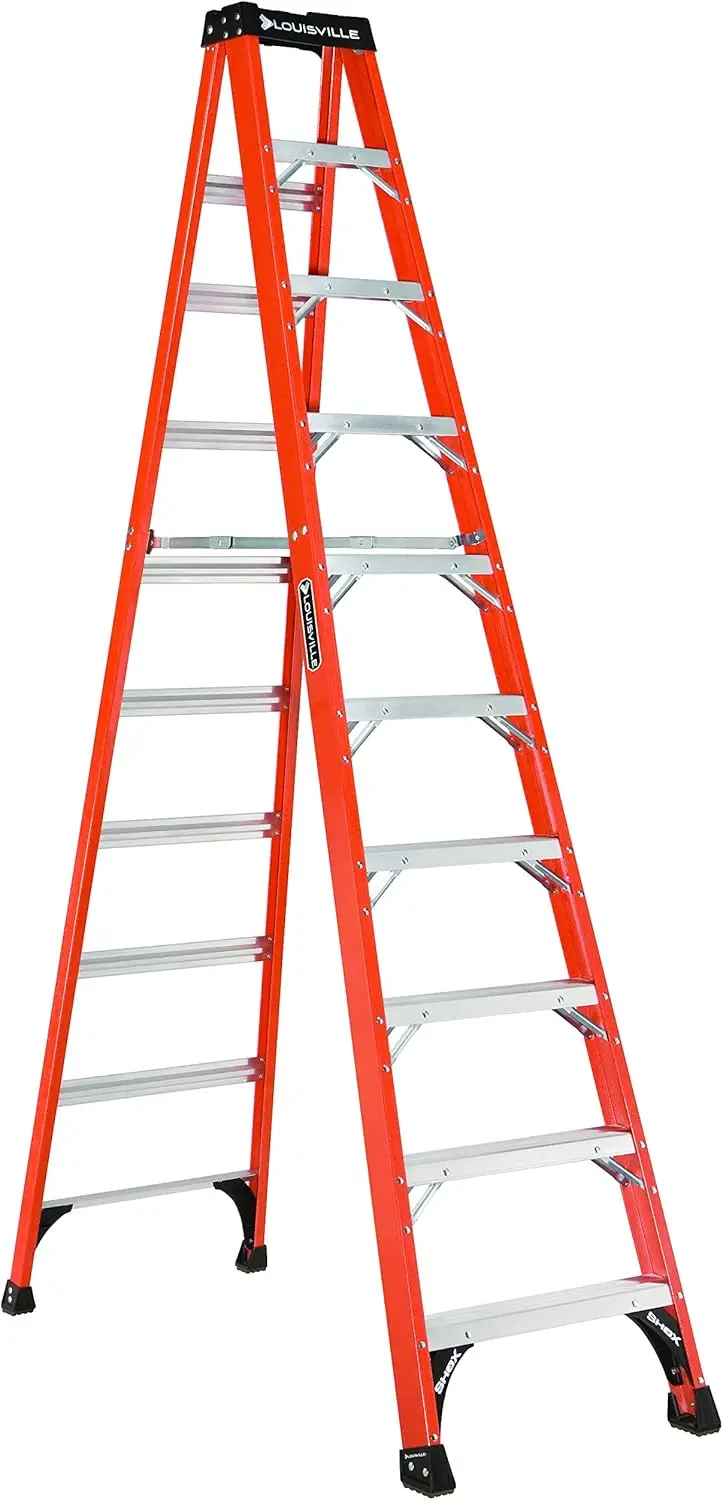 10-Foot Fiberglass Step Ladder, 375-Pound Load Capacity, Type IAA, FS1410HD