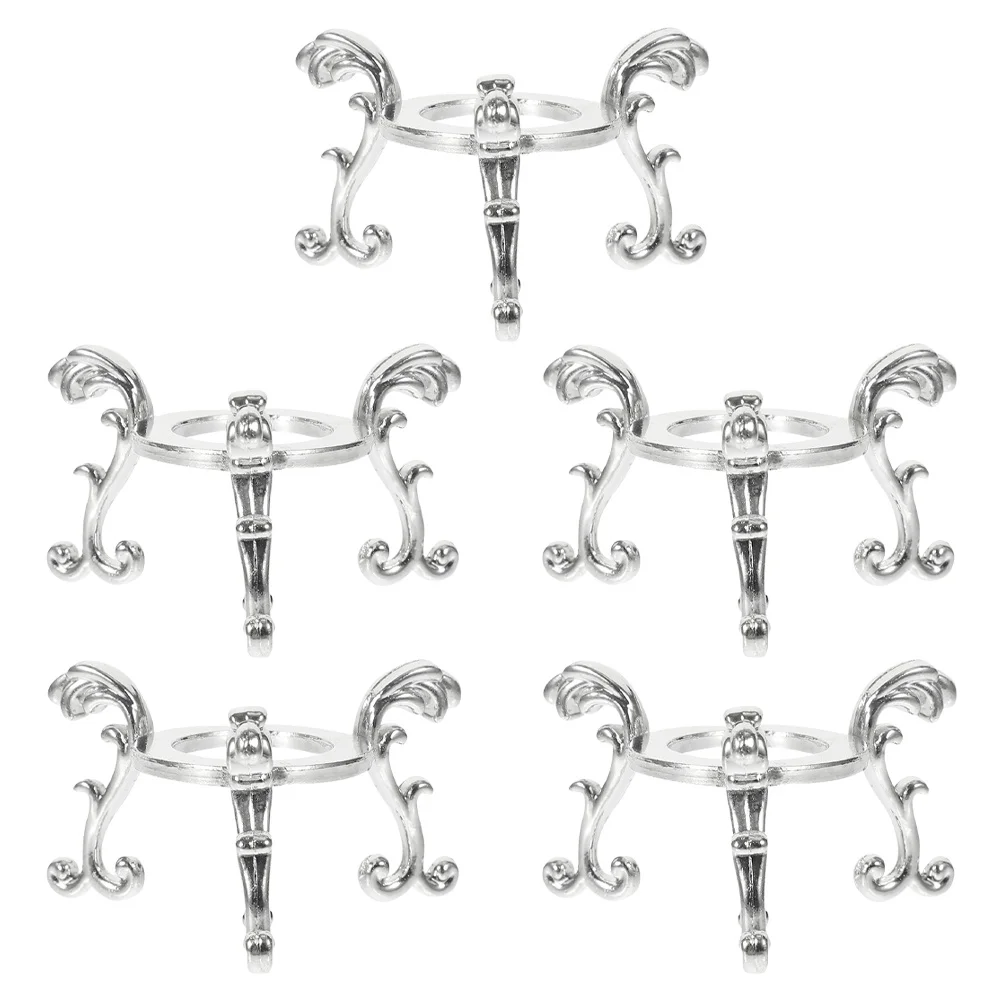 

5Pcs Crystal Ball Display Stand Metal Alloy Sphere Holder Home Office Decor Stable Display Base Easy Clean Crystal Balls Frame