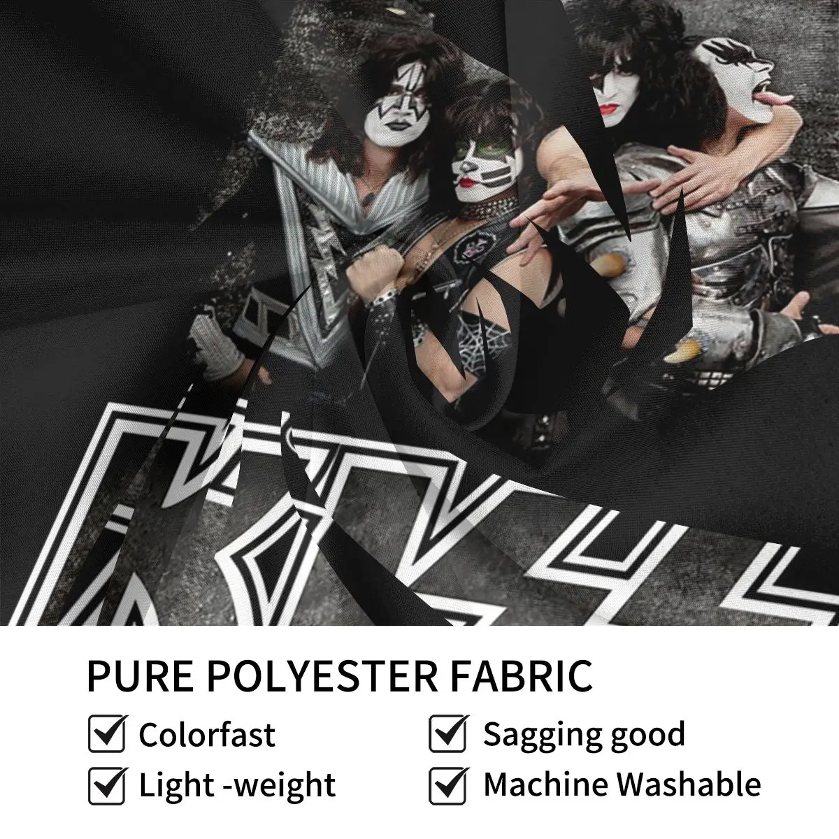 قبلة روك باند ريتور نسيج الجدار شنقا الجمالية ديكور المنزل المفروشات لغرفة المعيشة غرفة نوم