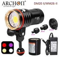 ARCHON DM20 II /WM26-II COB Diving video light Max 6000 lumens spot light HD video diving photoraphy lights Dive flashlight