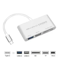 USB 3.0 Type-c Hub Adapter OTG 5 in1 SD TF Card Reader Connector for Laptop for Macbook Pro Air 2018