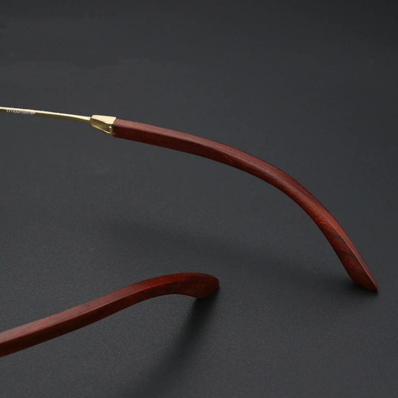Top Quality Glasses Frame Men Titanium Wooden Optical Eyewear Designer Fashion Optic Myopia Degree Prescription Spectacles