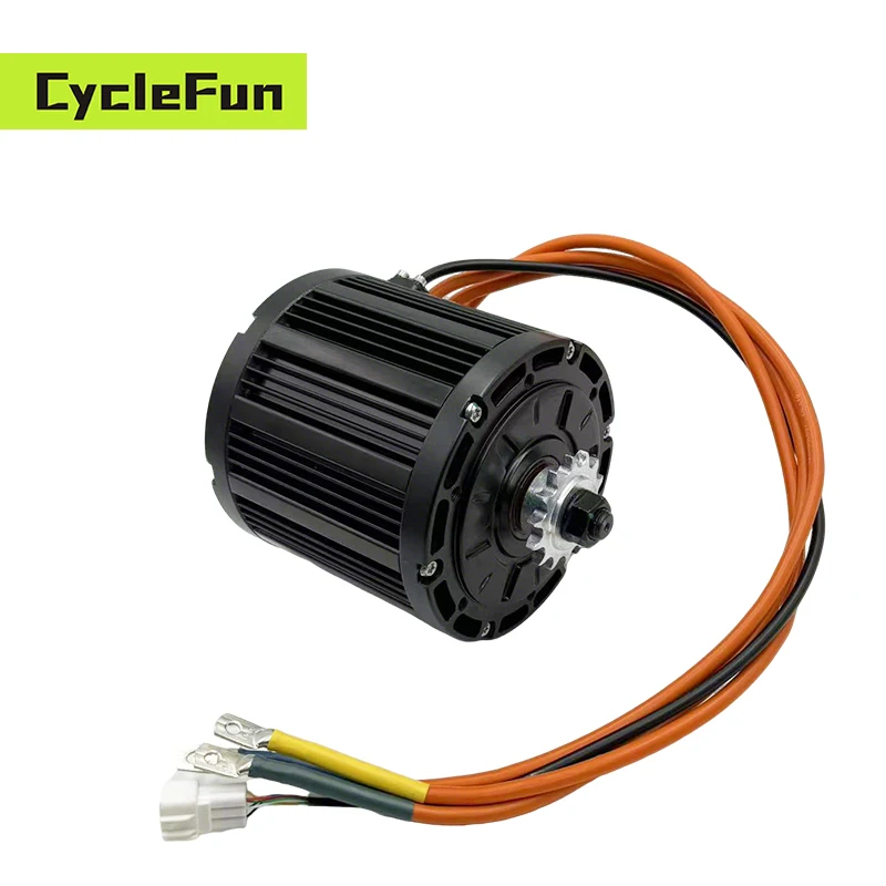 

QS138 Rated 4000W 90H 72V Peak 13KW 110KPH Mid-Drive Motor with Sprocket Belt Hall Type For Electric Motorcycle E-Scooter