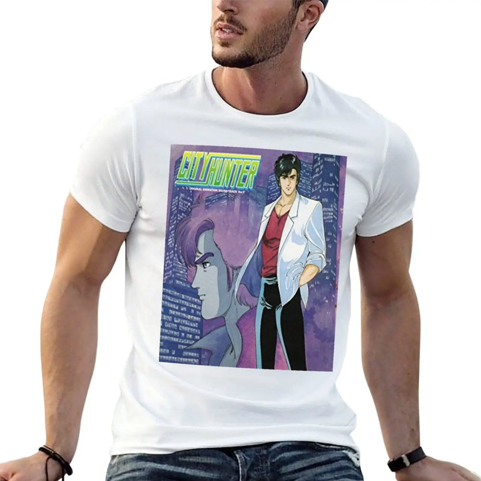 

City Hunter : Ryo Saeba/Nicky Larson T-Shirt t shirts cotton 100% t shirts for man pack cotton t shirt man designer T-shirt