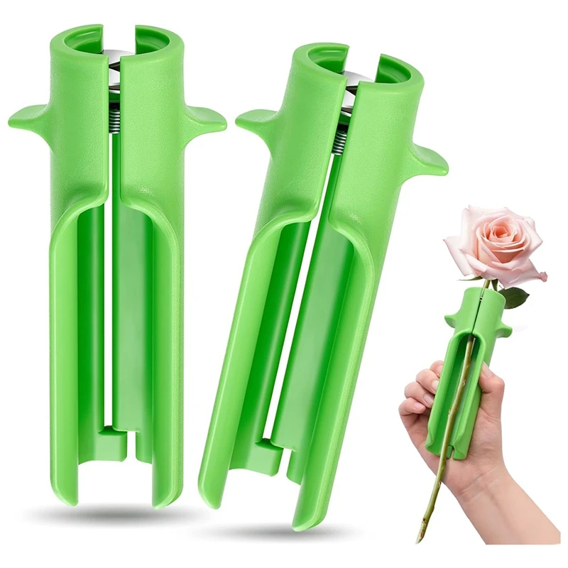 ABFU-2 Pcs Rose Stripper Thorn Remover Rose Thorn Stripper Tool For Remove Leafs Thorns Home Florist Gardening Floral