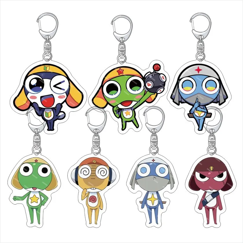New Sgt. Frog Tamama Tamama Giroro Kururu Dororo Fuyuki Hinata Momoka Nishizawa Natsumi Hinata Acrylic Keychain Bag Pendant Toy