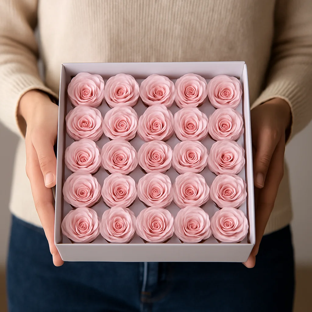 Soap Rose Flower Head Artificiale Real Touch Bloom per Bouquet fai da te Compleanno San Valentino Matrimonio Festa della mamma Regalo Decorazione per eventi
