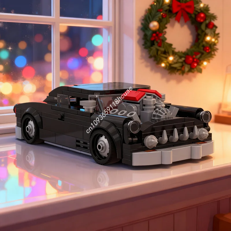 

257pcs MOC City Champions Mercury Eight Custom Lead Sled Model Building Blocks Construction Toy Christmas Gifts Idea Brick Kids