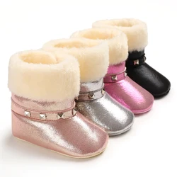 Autumn and Winter Baby Cotton Shoes With Plush Insulation Are Suitable For Indoor and Outdoor Baby Walking Shoes