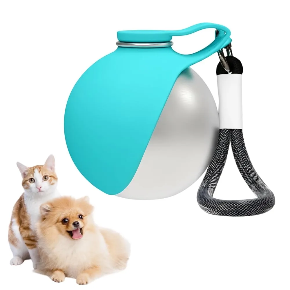 

Pet Portable Dog Water Bottle Stainless Steel Outdoor Dog Walk Drink Water Fold Cup Leak-Proof Compact Dog Travel Water Fountain