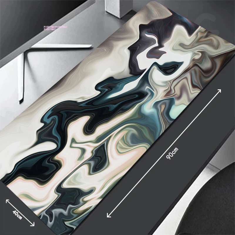 Large Gaming MousepadsStrata Liquid Mouse Pad Computer Mousepad Mouse Mat 90x40cm Desk Pads For PC Keyboard Mats Table Rug