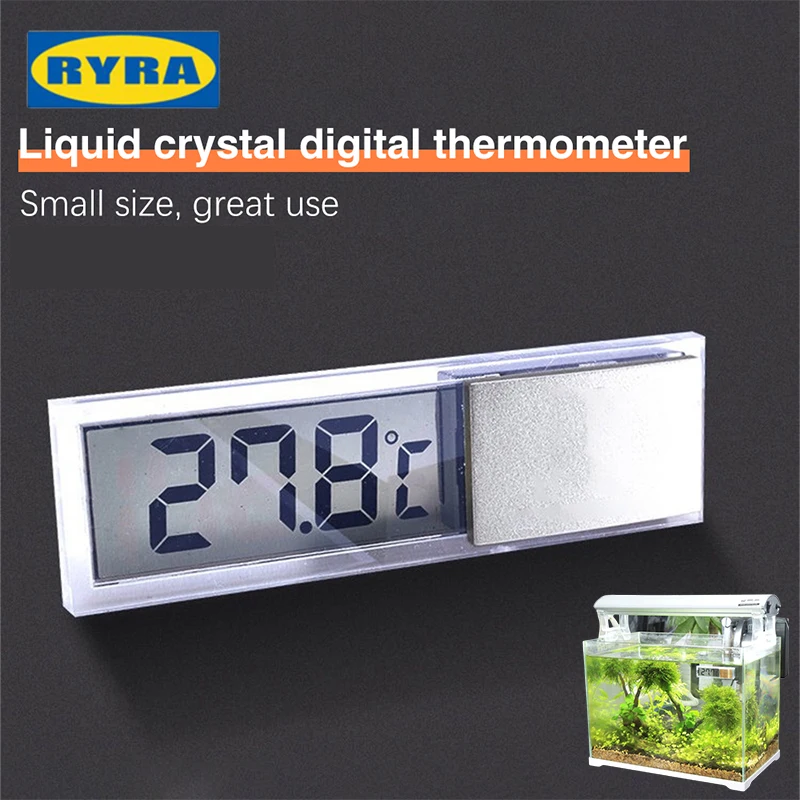 Vwinget Aquarium Thermometer Electronic Digital Fish Tank Temperature Measurement Fish Tank Temp Meter Aquarium Accessories Tool