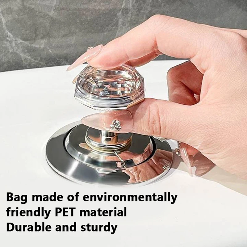 Autoadesivo diamante wc pressa serbatoio dell'acqua pulsante di scarico bagno pulsante wc assistente Nail Art maniglia della porta decorazione della casa