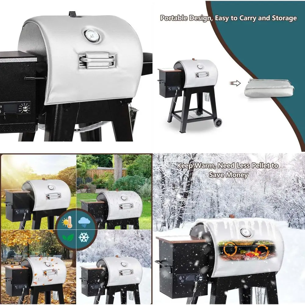 

Pit Boss Lexington Insulation Cover for 540, 500, 550 Models - Grill & Smoker Winter Blanket, Pellet Saver