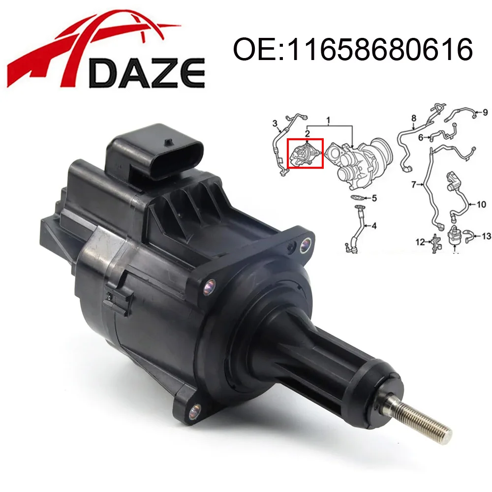 DAZE 11658680616 Turbocharger Wastegate Actuator For BMW G12 750Li Xdrive 2016-2019 X6 M Sport Utility 2020-2022 X7  xDrive50i