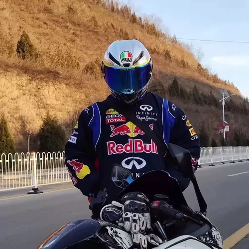 Imagen 2 del producto Chaqueta deportiva de otoño 2025, chaqueta de motocicleta de manga larga, chaqueta de carreras Red Bull, abrigo deportivo informal bordado Red Bull