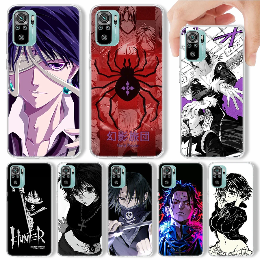 Huner X-Hunters Chrollo Shizuku Phone Case For Xiaomi Redmi Note 14 13 12S 12 10 10S 11 Pro Plus 11S 11E 11T 9 9S Soft Silicone