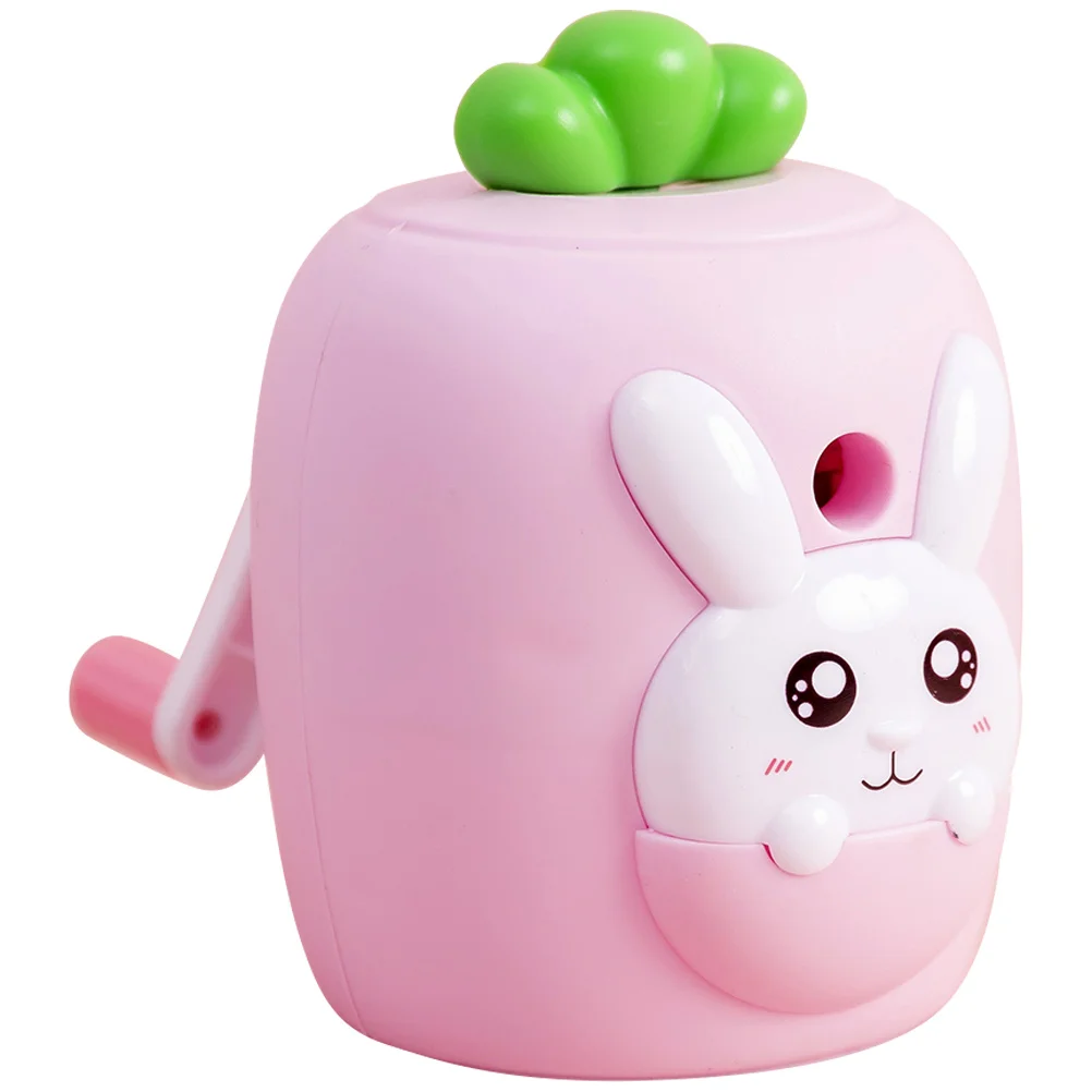 

Carrot Shaped Manual Pencil Sharpener Hand-Crank Small Portable Student School Supply Bright Color Lightweight Easy