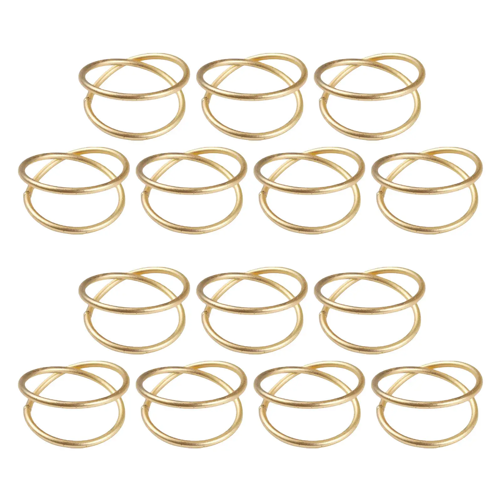 

Набор из 14 металлических спиральных держателей для салфеток с двойным кольцом для декора стола, праздничных ужинов, свадеб, вечеринок, праздничных мероприятий, аксессуары для салфеток