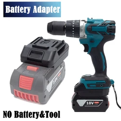 Adaptador convertidor de batería para Bosch, accesorios de herramientas eléctricas de iones de litio de 18V a Makita de 18V, no incluye herramientas ni batería