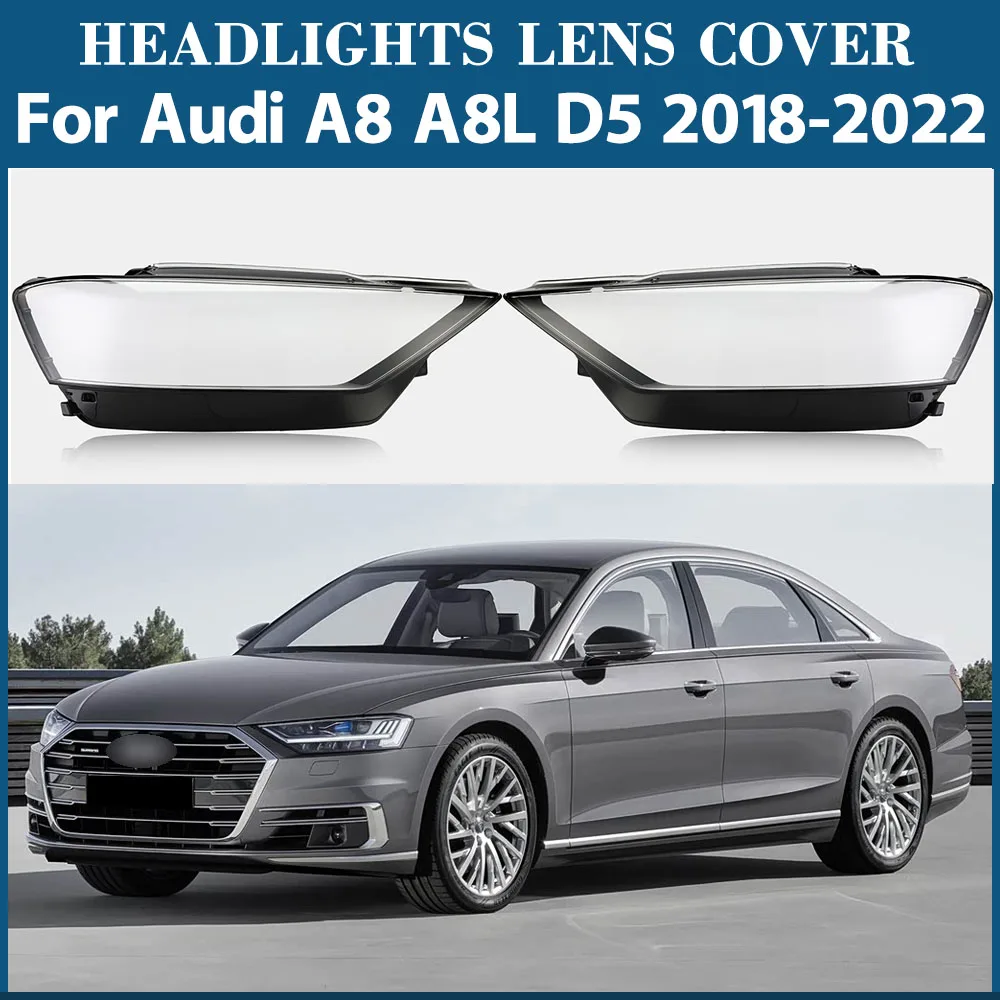 

For Audi A8 A8L D5 2018 2019 2020 2021 2022 Car Headlight Shell Replacement Headlight Cover Headlamp Lens Headlight Lens Mask